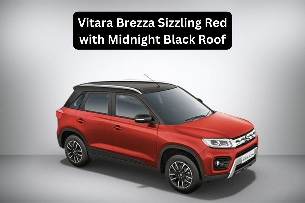 Vitara Brezza Sizzling Red with Midnight Black Roof