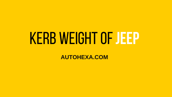 Jeep Compass kerb weight