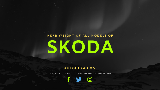 Kerb Weight of Skoda Rapid