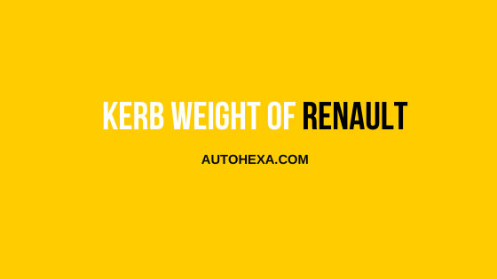 #5 Kerb Weight of All Models – Renault, Ford, MG, & Jeep, Duster, Kwid, Captur, Triber, Lodgy