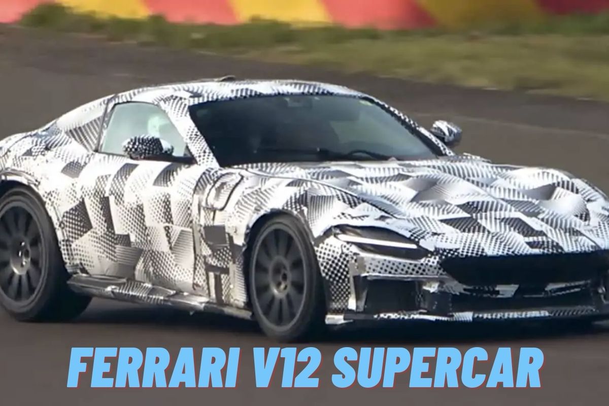 Read more about the article New Ferrari V12 Supercar Spied Powersliding Around The Race Track