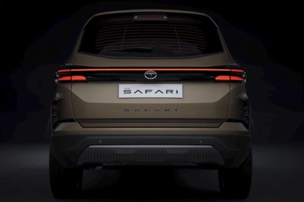 Tata Safari Rear Profile Revealed
