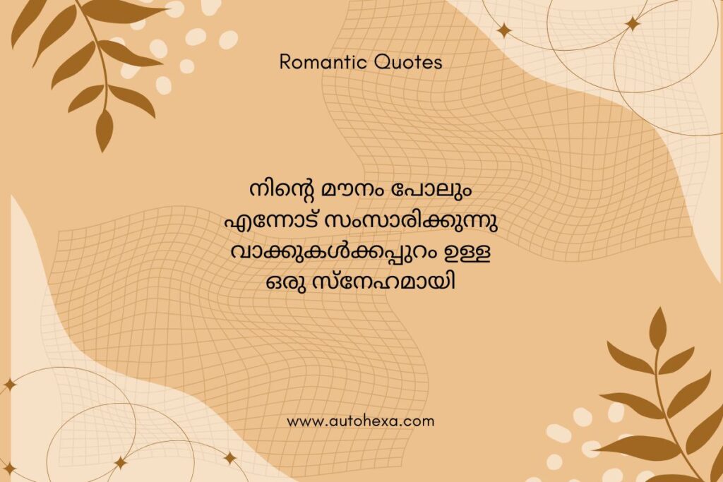Silent Romantic Malayalam Quotes